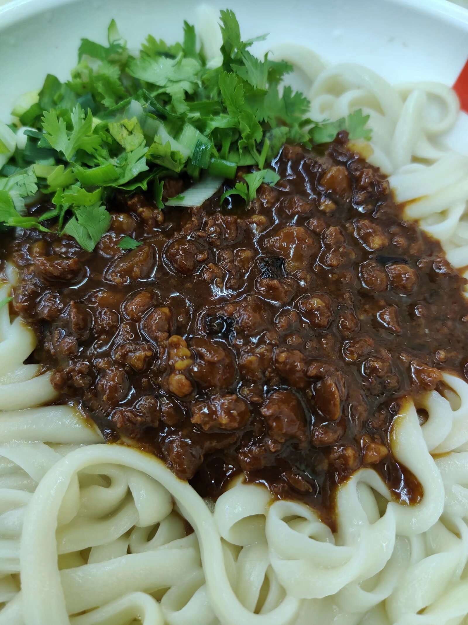 It looks like a very delicious mixed sauce noodles