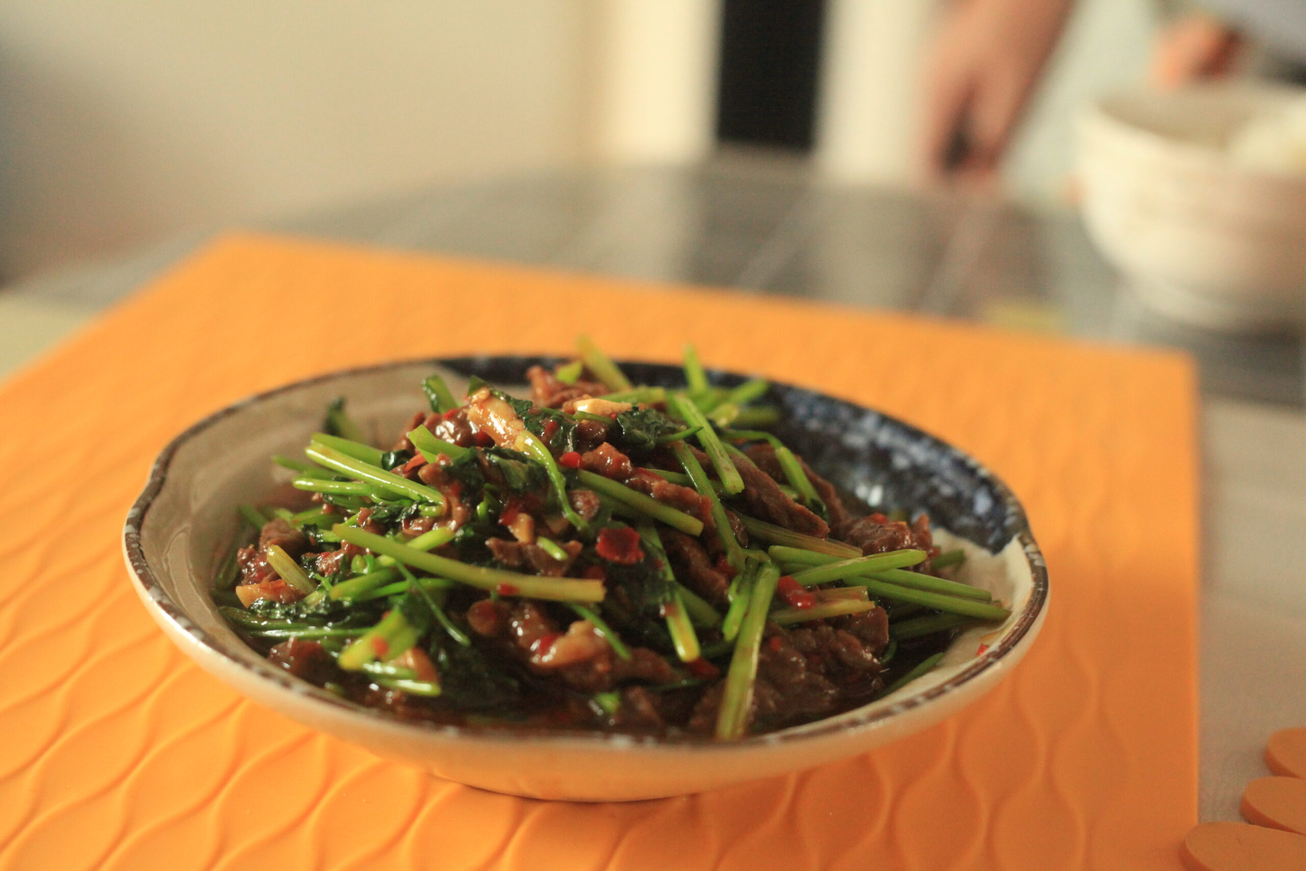 My wife's homemade beef with coriander