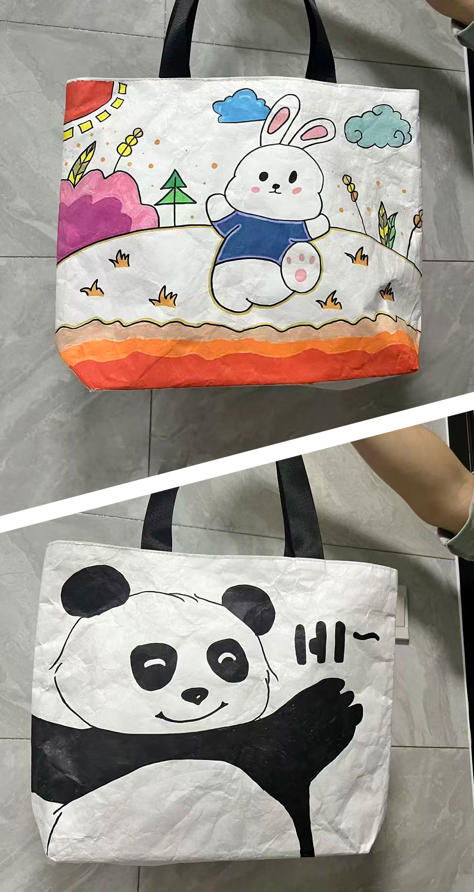 My wife's handmade: a cute tote bag